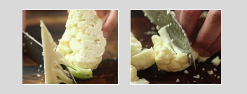 cauliflower cut