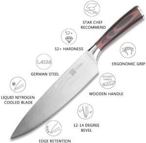 Paudin 8 inch chef knife